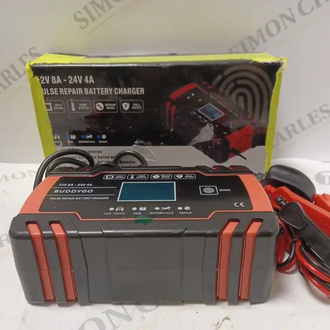 BOXED 12V - 24V 4A PULSE REPAIR BATTERY CHARGER 