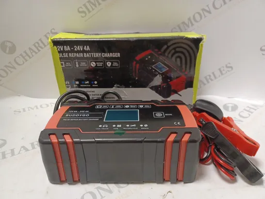 BOXED 12V - 24V 4A PULSE REPAIR BATTERY CHARGER 