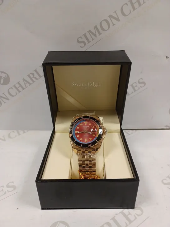  LIMITED EDITION SWAN & EDGAR HAND ASSEMBLED ESSENTIAL AUTOMATIC ROSE WATCH RRP £210