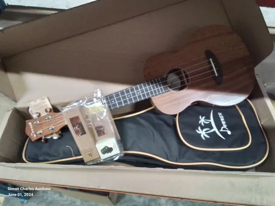 BOXED DONNER UKULELE WITH STRAP TUNER AND PICKS