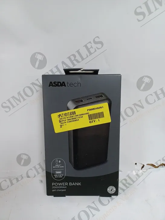 BOXED SEALED POWER BANK 20000MAH IN BLACK