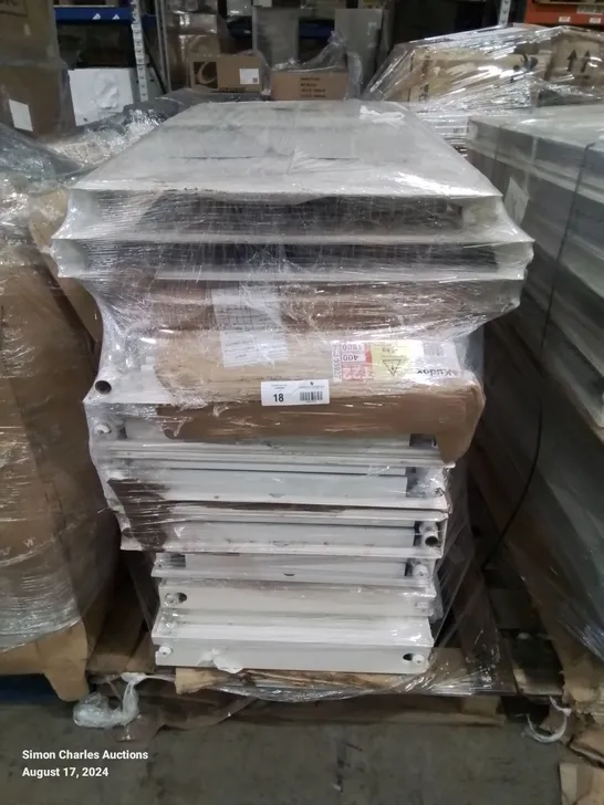 PALLET CONTAINING APPROXIMATELY 12 HOUSEHOLD CONVECTOR HEATED RADIATORS TYPE 22