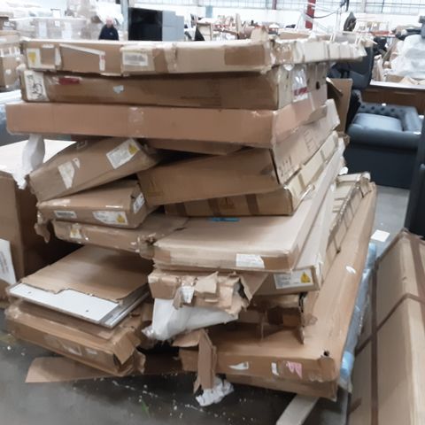 PALLET OF ASSORTED FURNITURE AND PARTS TO INCLUDE PARTS FOR; DAWSON BEDFRAME, PRAGUE WARDROBE AND PRAGUE OVERBED UNIT