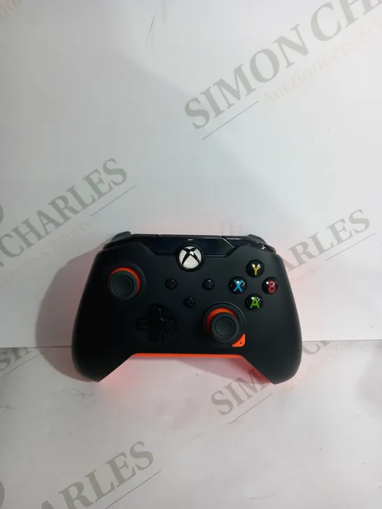 PDP ATOMIC BLACK & ORANGE  WIRED XBOX CONTROLLER