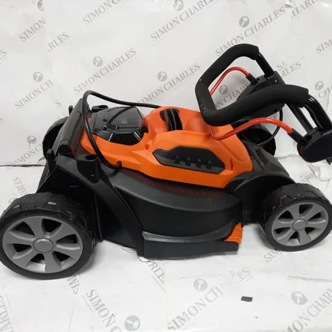 BOXED YARD FORCE 32CM LAWNMOWER AND TRIMMER