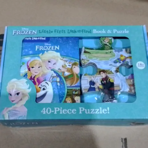 LOT OF 8 BRAND NEW DISNEY FROZEN LITTLE FIRST BOOK AND PUZZLE SETS