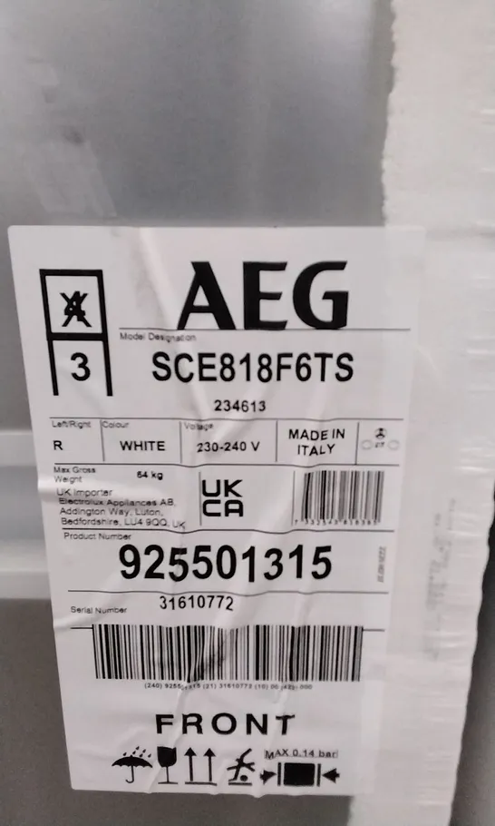 AEG  SCE818F6TS FRIDGE FREEZER RRP £875.00