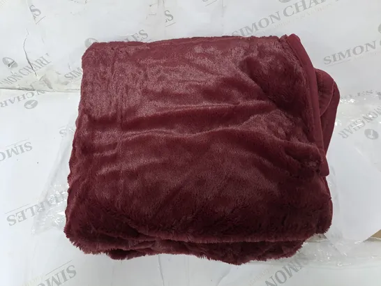 COZEE HOME HEATED THROW IN SHIRAZ WINE 