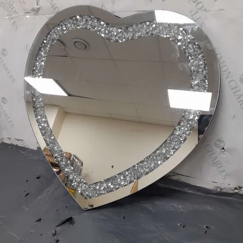 HEART SHAPED DECOR MIRROR - COLLECTION ONLY