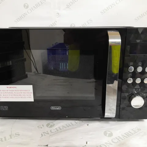 BOXED DELONGHI 23 LITRES COMBI MICROWAVE IN BLACK
