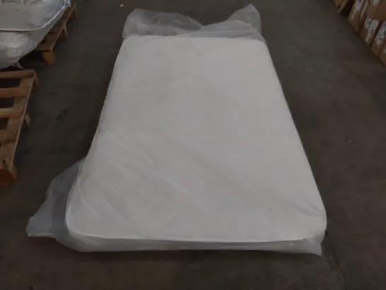 QUALITY BAGGED BIBEAU DEEP QUILTED HYBRID OPEN COIL 4FT SMALL DOUBLE MATTRESS