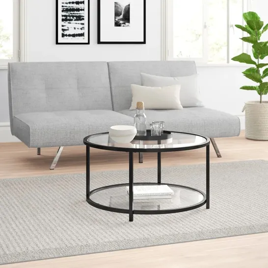 BOXED CANISTEO COFFEE TABLE WITH STORAGE BLACK