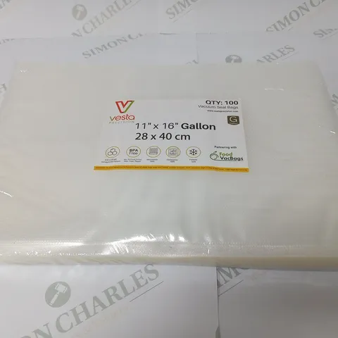 PALLET OF APPROXIMATELY 35 BOXES OF VESTA PRECISION VACUUM SEAL BAGS(100 PER BAG)