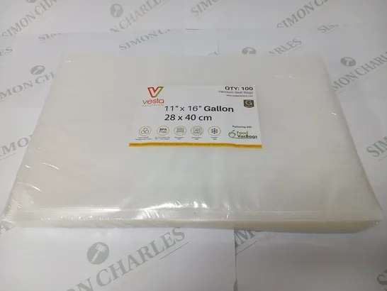 PALLET OF APPROXIMATELY 35 BOXES OF VESTA PRECISION VACUUM SEAL BAGS(100 PER BAG)