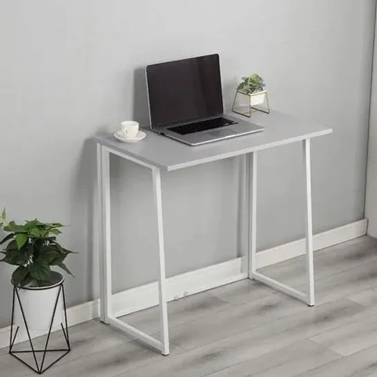 TYONNA DESK GREY/WHITE 