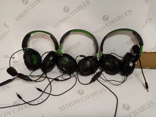 BOX OF 3 TURTLE BEACH RECON 50X WIRED GAMING HEADSETS FOR XBOX