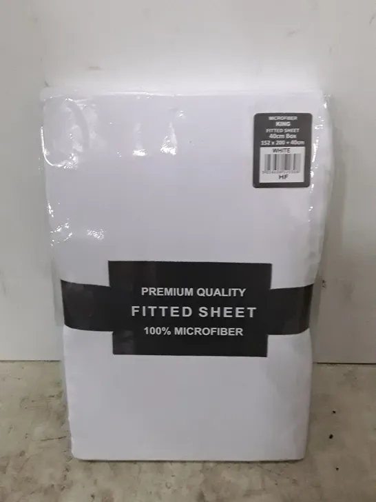 MICROFIBER BRUSHED DEEP 40CM FITTED BED SHEET