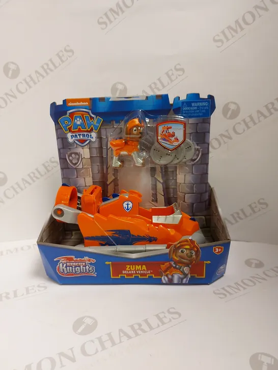 BRAND NEW PAW PATROL RESCUE KNIGHTS ZUMA DELUXE VEHICLE 