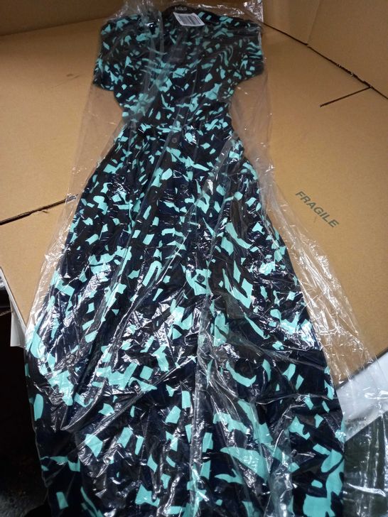 PACKAGED M&S BUTTON THROUGH MAXI DRESS - SIZE 12