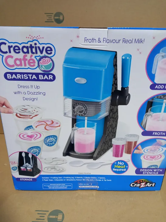 BOXED CRA-Z-ART CREATIVE CAFE BARISTA BAR FROTH AND FLAVOUR REAL MILK