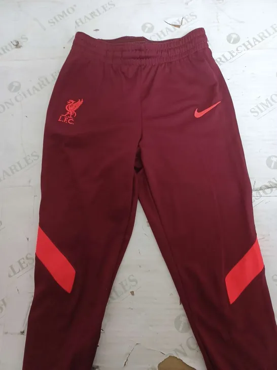 NIKE LIVERPOOL FOOTBALL CLUB TRACKSUIT PANTS - KIDS MEDIUM