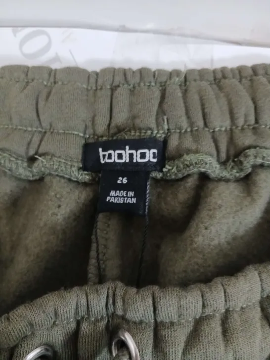 BOOHOO PLUS WIDE LEG JOGGERS KHAKI SIZE 26