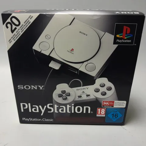 BOXED SONY PLAYSTATION CLASSIC 20 GAME CONSOLE