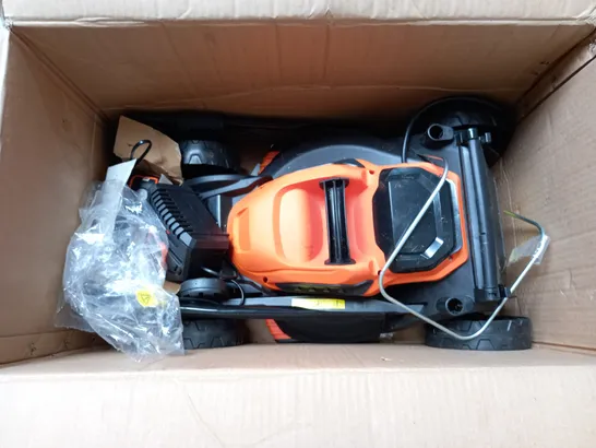 BOXED YARD FORCE 32CM LAWNMOWER AND TRIMMER - COLLECTION ONLY 