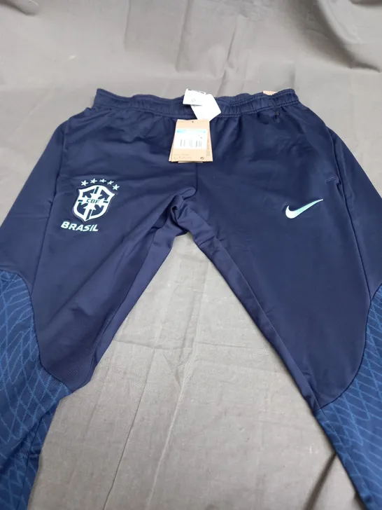 NIKE DRI FIT BRAZIL NAVY TRACKSUIT PANTS - MEDIUM