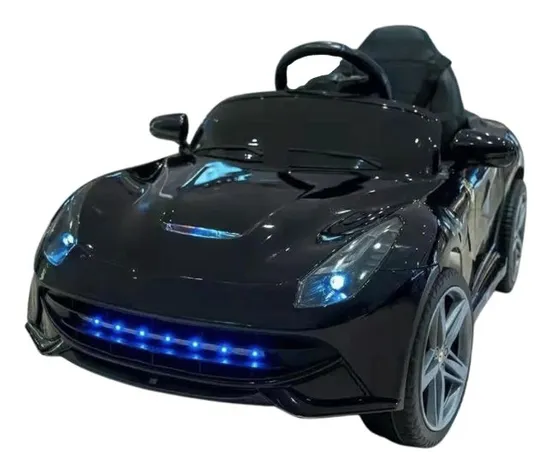 BRAND NEW BOXED KIDS FERRARI STYLED 12V RIDE ON CAR BLACK 