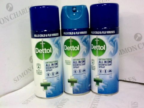 APPROXIMATELY 17 DETTOL ANTI BACTERIAL ALL IN ONE DISINFECTANT SPRAYS 400ML