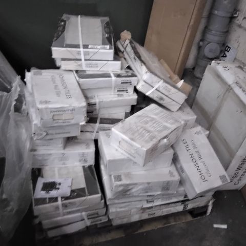 PALLET OF APPROXIMATELY 30 PACKS OF ASSORTED TILES