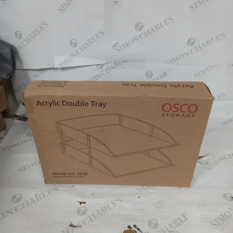 SEALED OSCO ACRYLIC DOUBLE TRAY 