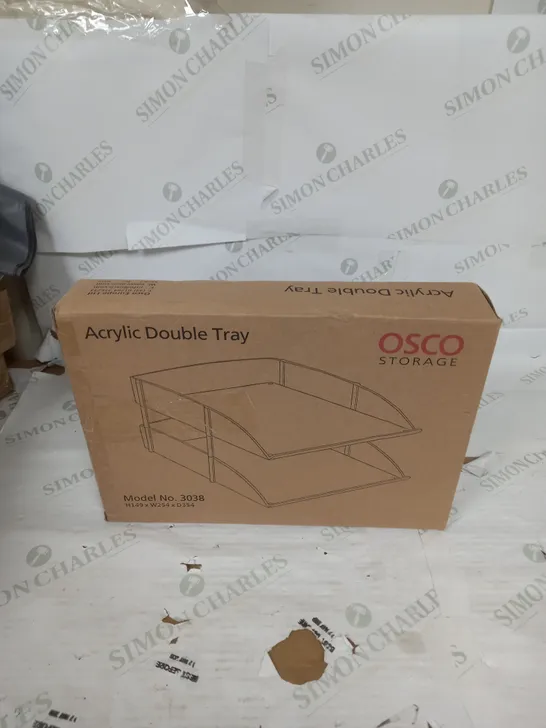 SEALED OSCO ACRYLIC DOUBLE TRAY 