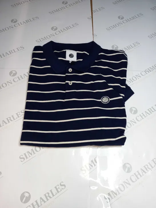 PRETTY GREEN ORION STRIPE POLO NAVY POLO - XXL