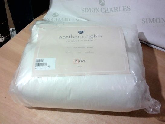 NORTHERN NIGHTS SET OF PUR FEATHER PILLOWS MEDIUM/FIRM