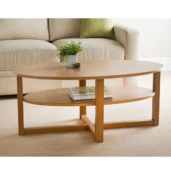 BOXED STEWART CROSS LEGS COFFEE TABLE (1 BOX)