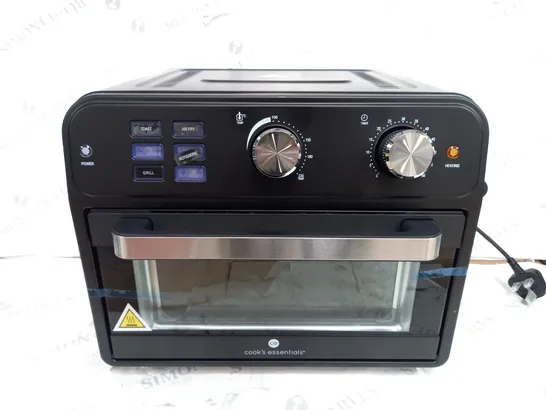 BOXED COOK'S ESSENTIAL 21-LITRE AIRFRYER OVEN IN BLACK 