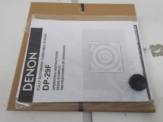 BOXED DENON DP-29F TURNTABLE