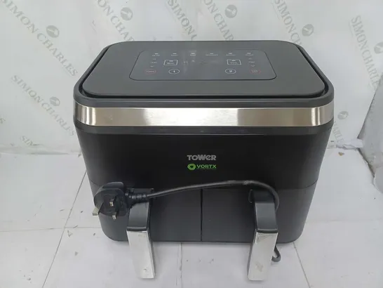 BOXED TOWER 8 LITRE DUAL BASKET AIR FRYER