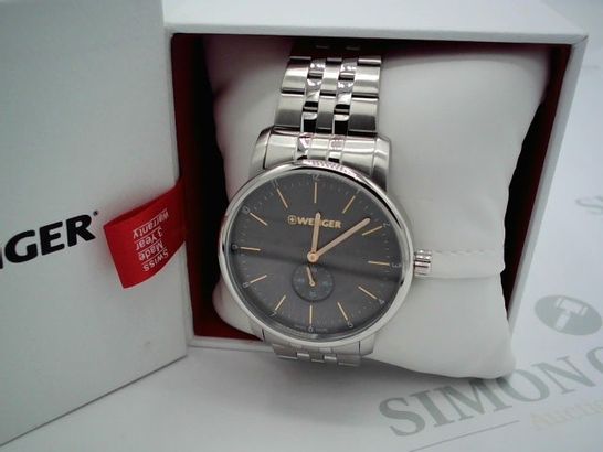 BRAND NEW BOXED WENGER URBAN DONISSIMA SILVER DIAL WATCH RRP £84.99