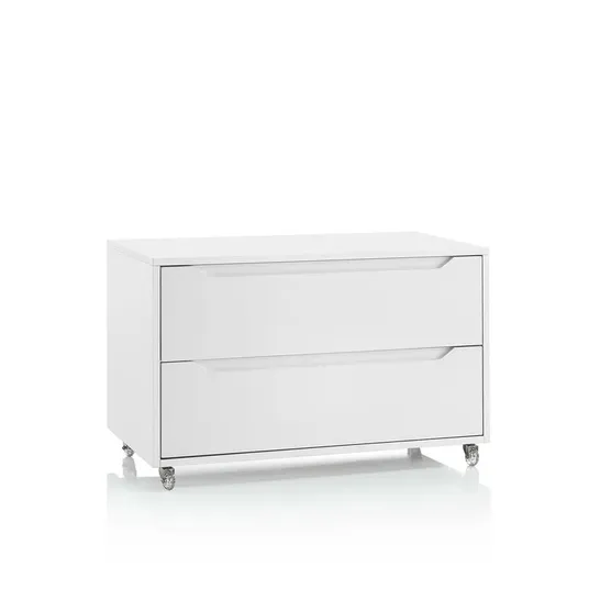 BOXED GEARLINE 2-DRAWER 60CM CHEST OF DRAWERS