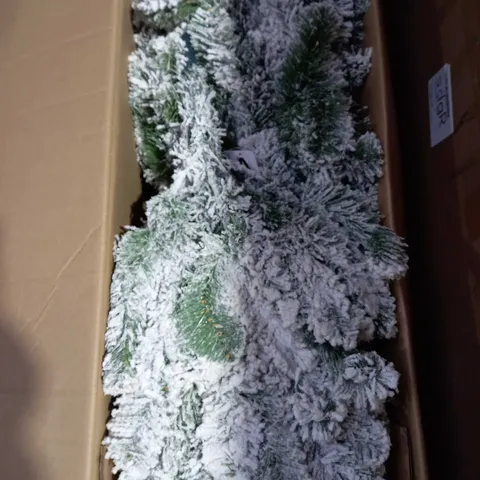 BOXED 7FT FLOCKED EMPEROR TREE - COLLECTION ONLY