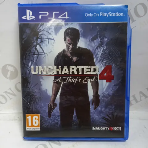 UNCHARTED 4 PLAYSTATION 4 GAME