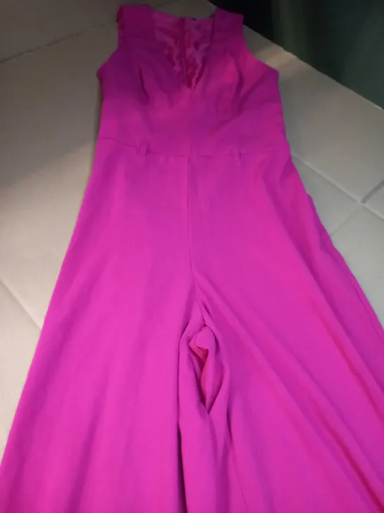 MISS SELFRIDGE HOT PINK JUMPSUIT - SIZE 10