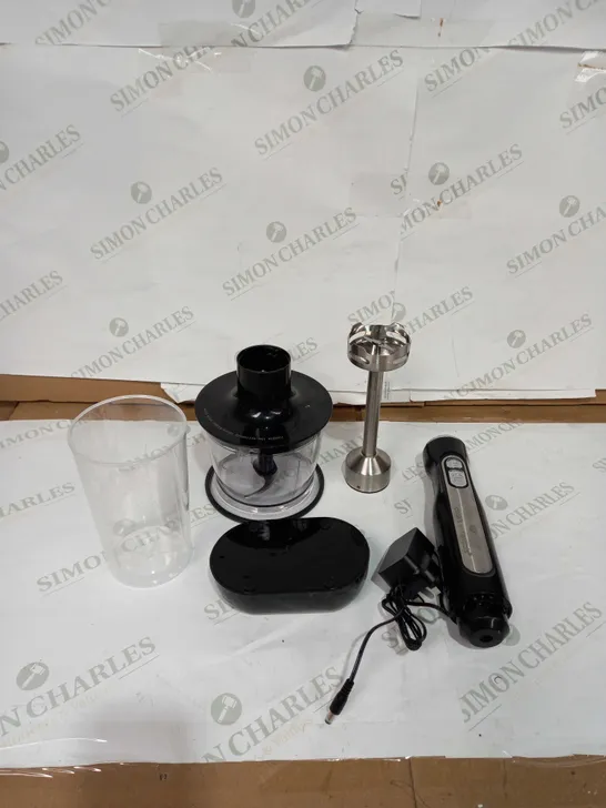 OUTLET COOK'S ESSENTIALS CORDLESS STICK BLENDER WITH ACCESSORIES