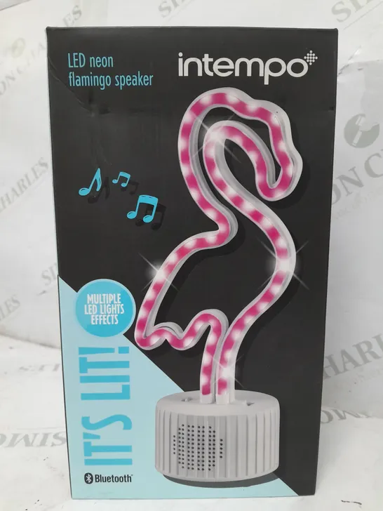 BOXED INTEMPO LED NEON FLAMING SPEAKER