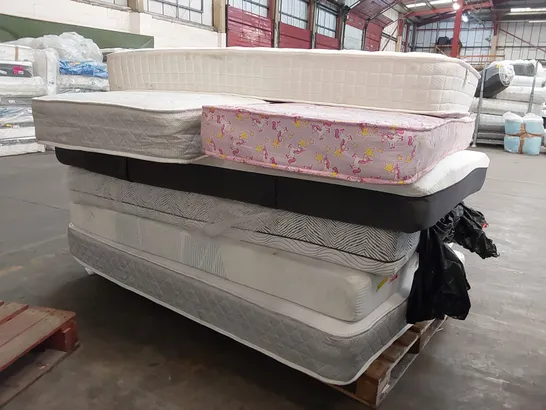 PALLET OF 7x ASSORTED MATTRESSES - VARIOUS SIZES, BRANDS ECT