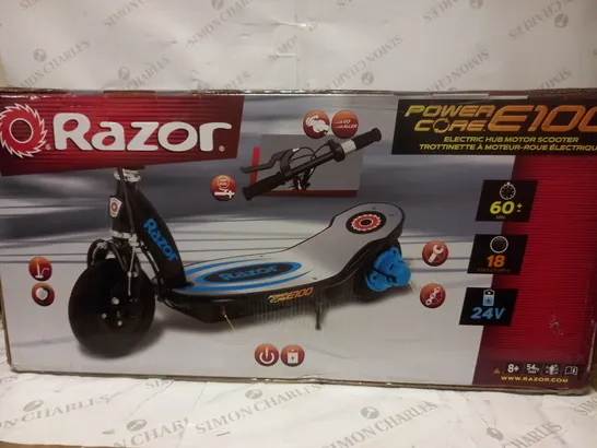 RAZOR POWERCORE E100 ELECTRIC VSCOOTER BLUE RRP £239.99