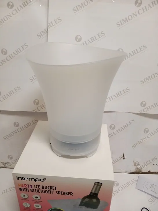 4 BRAND NEW BOXED INTEMPO PARTY ICE BUCKETS WITH BLUETOOTH SPEAKER